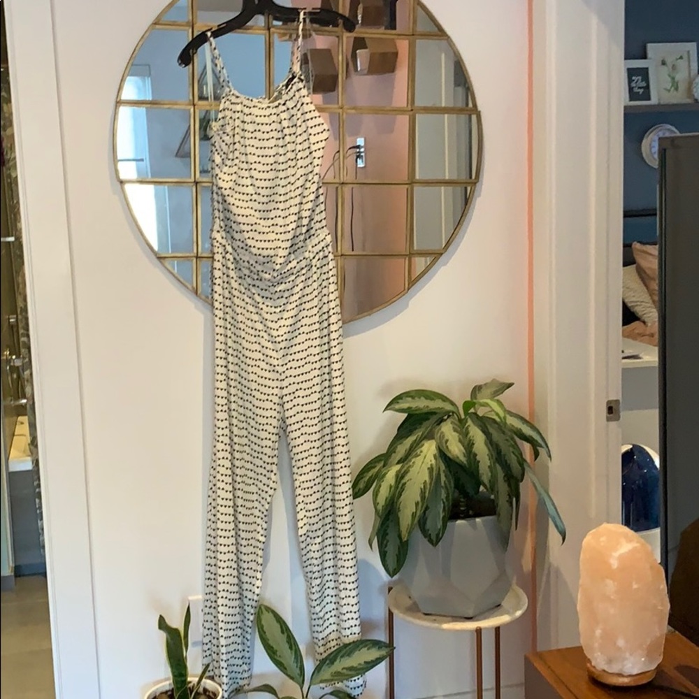 Black and white jumpsuit